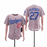Dodgers 27 Alex Verdugo Gray Flexbase Jersey Sguo,baseball caps,new era cap wholesale,wholesale hats